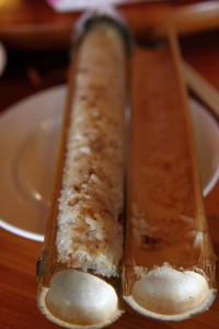 sticky rice in bamboo